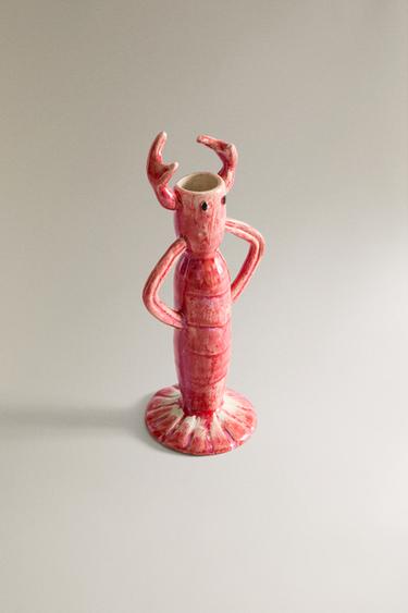 CHANDELIER CÉRAMIQUE LANGOUSTE - Rose de Zara - Image 1