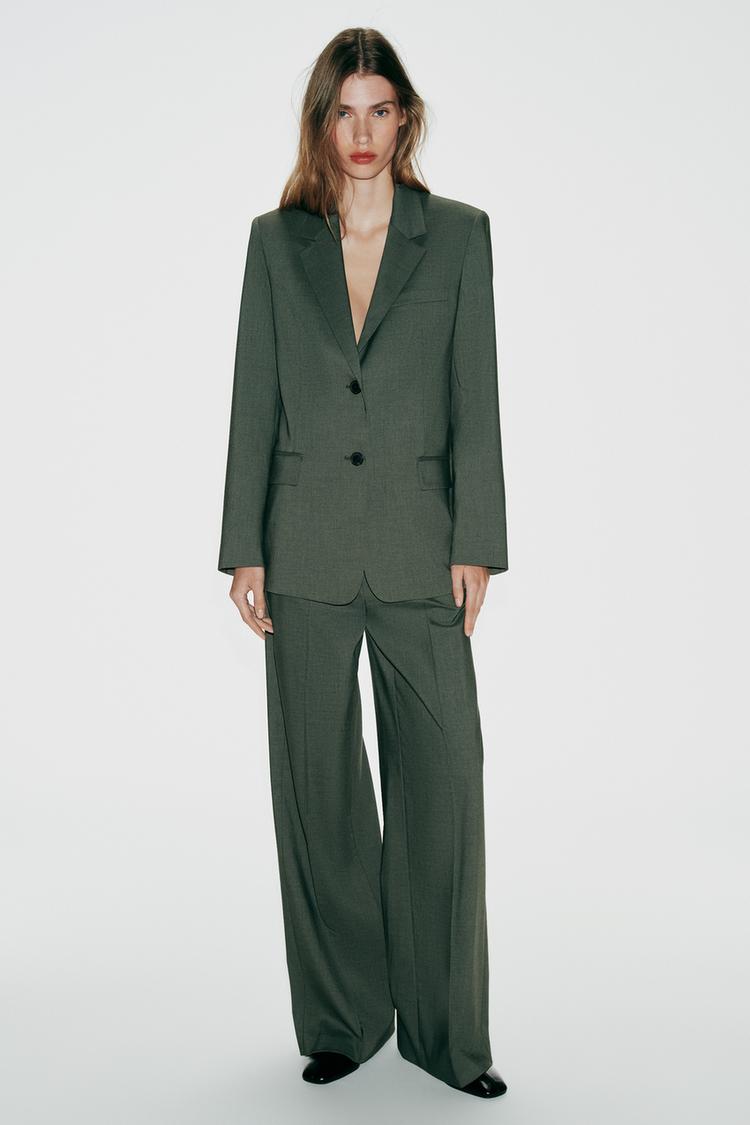 Blazer recta hombreras