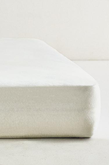 KIDS WATERPROOF COTTON JERSEY MATTRESS PROTECTOR - White by Zara - Image 5