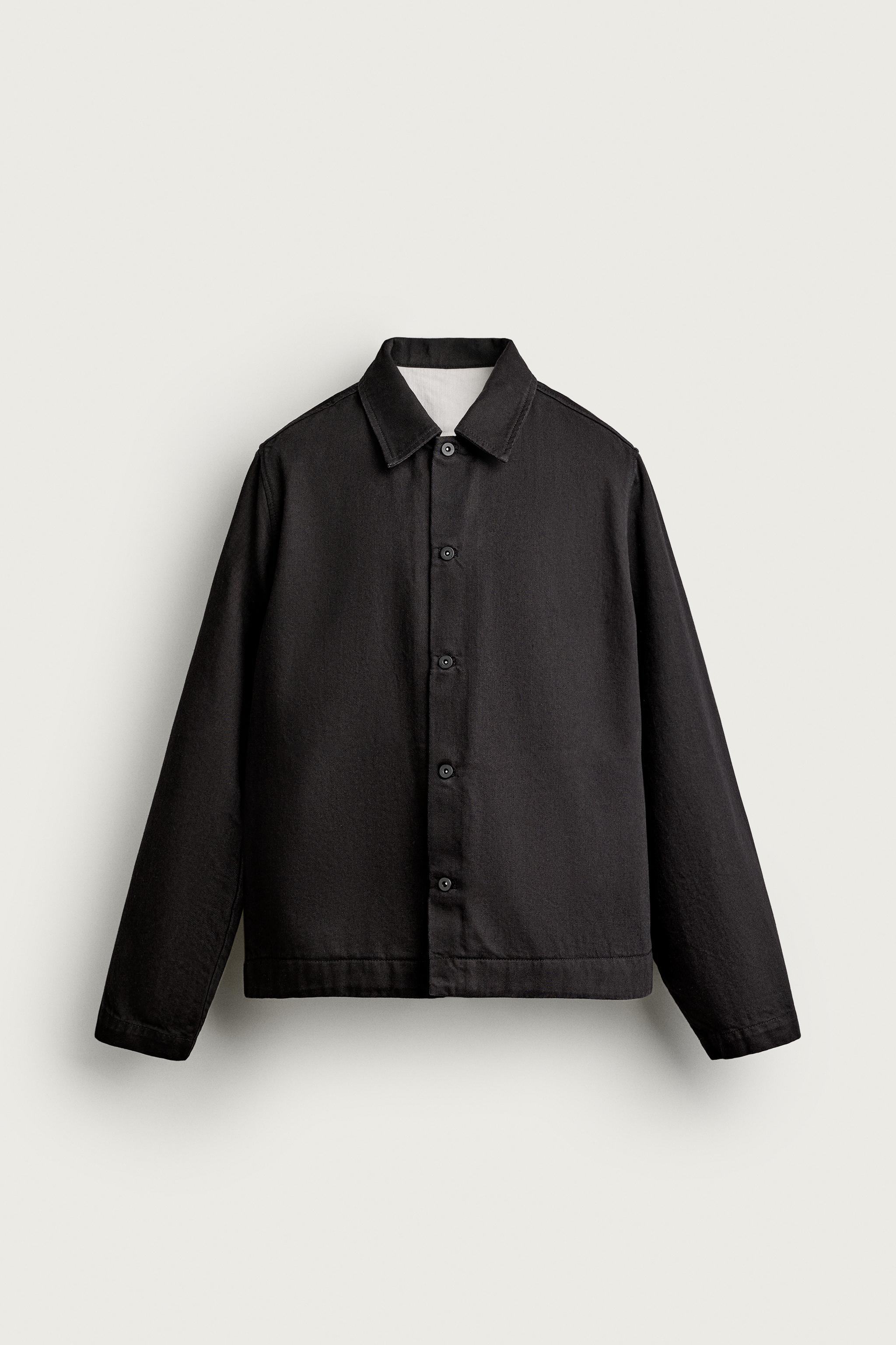 RELAXED FIT DENIM OVERSHIRT