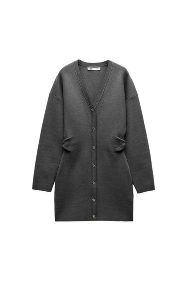 RUCHED WAIST KNIT DRESS