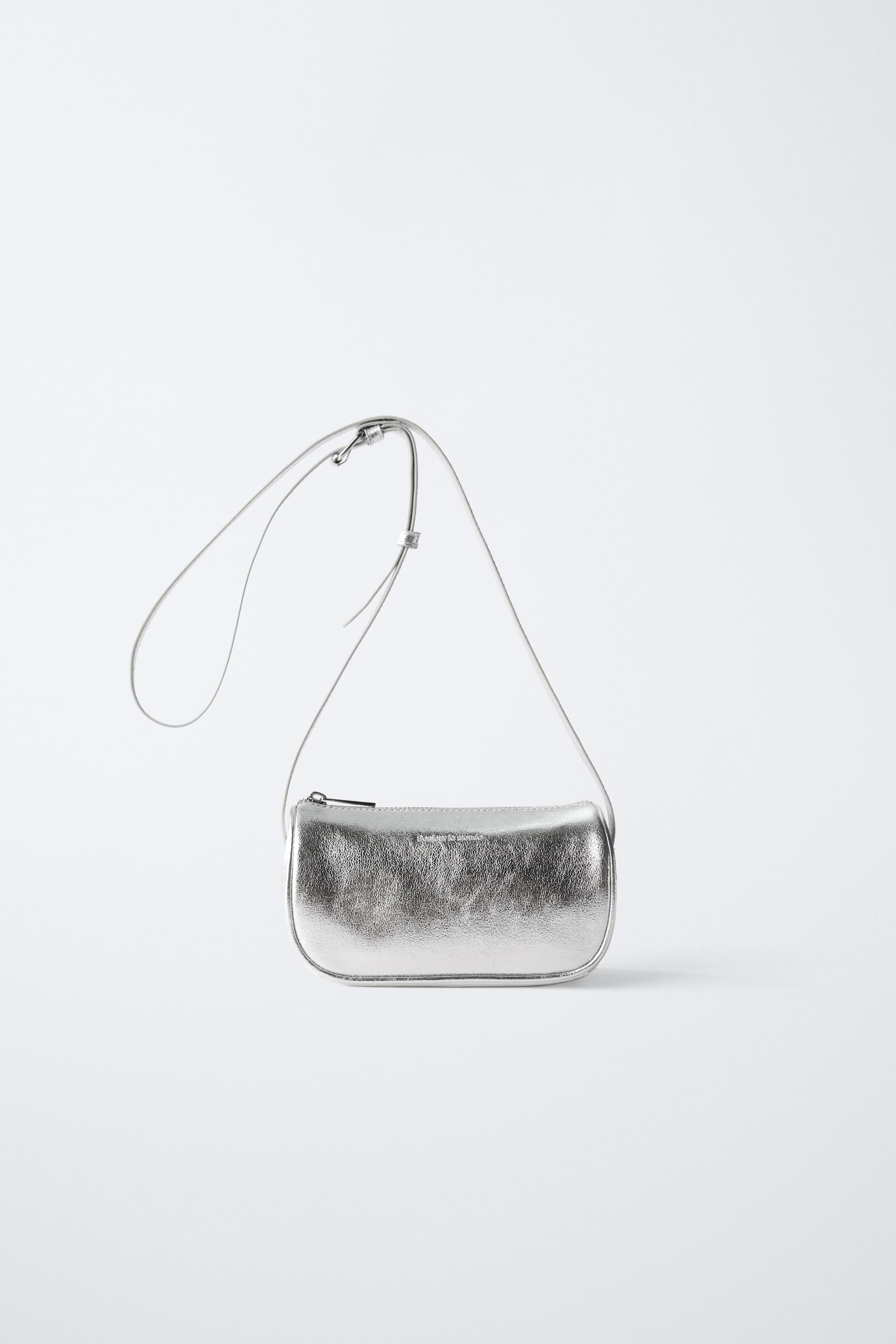 シルバー クロスボディバッグ メタリック メタリッククロスボディバッグ - シルバー | ZARA Japan / 日本