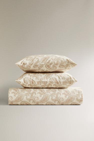 PAISLEY PRINT DUVET COVER - Ecru by Zara - Image 0