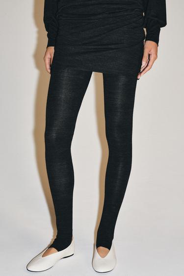 STIRRUP LEGGINGS - Anthracite grey by Zara