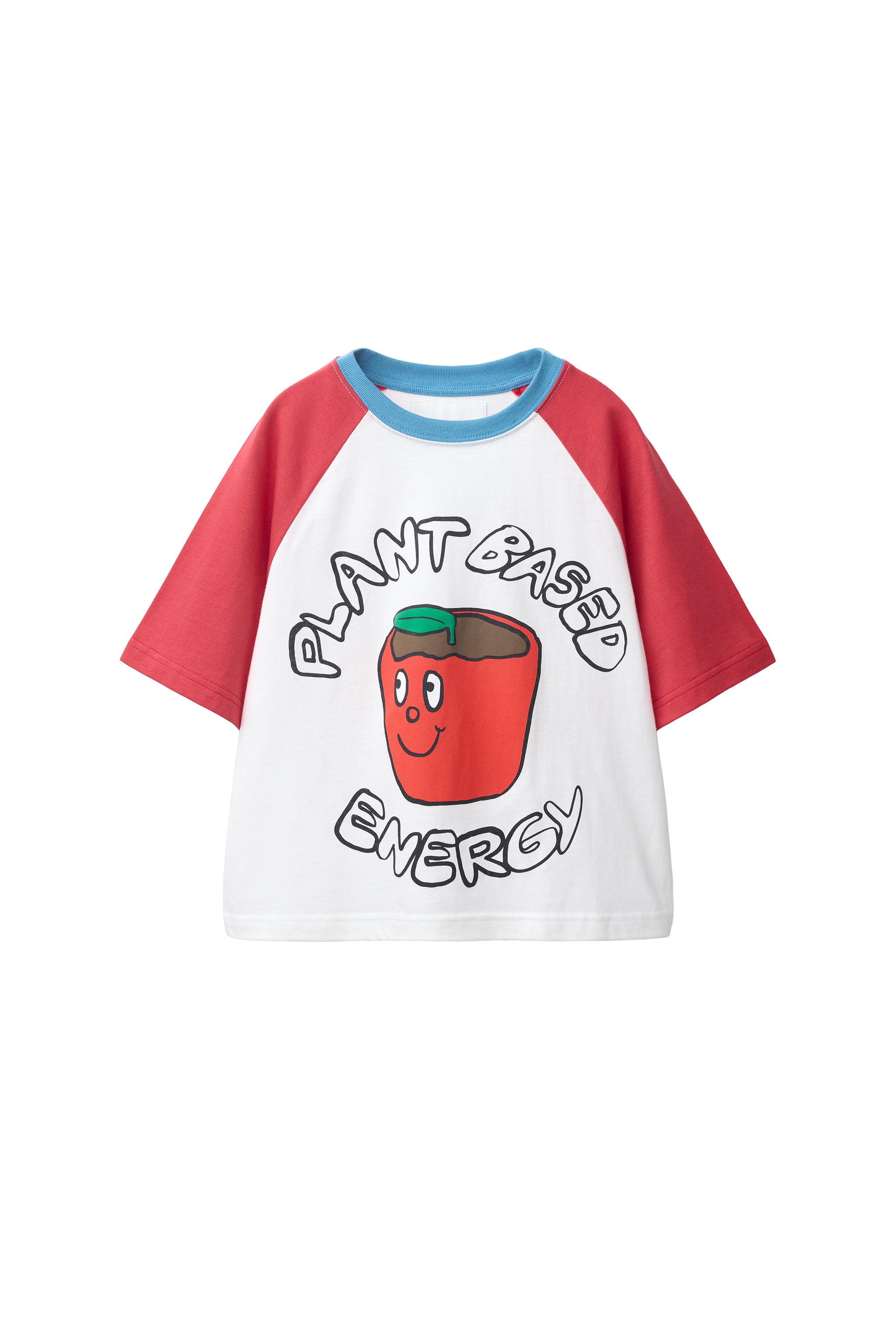 Raglan Sleeve Printed T Shirt