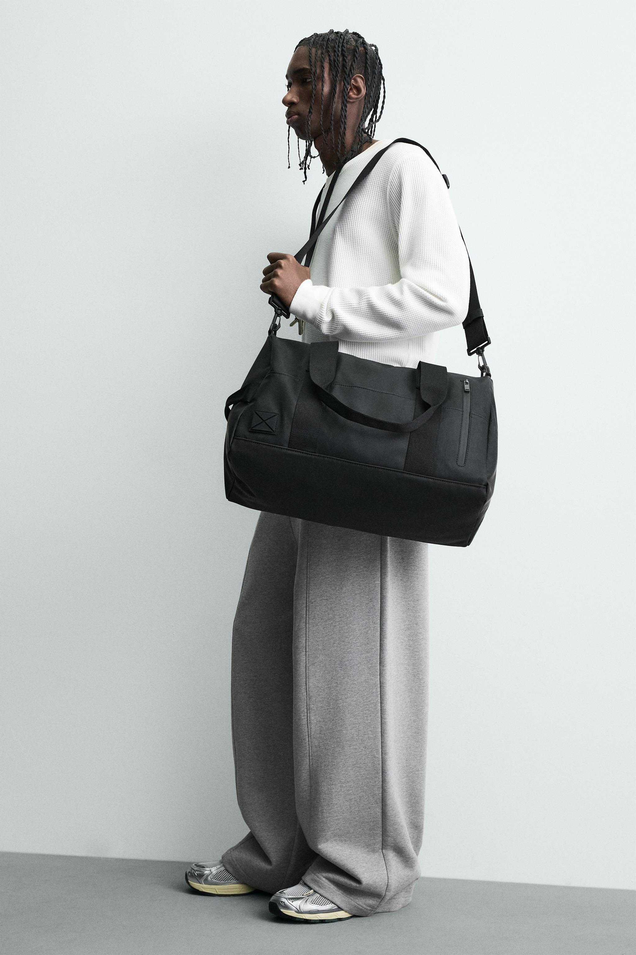 TEXTURED TRAVEL BAG - Black | ZARA South Africa