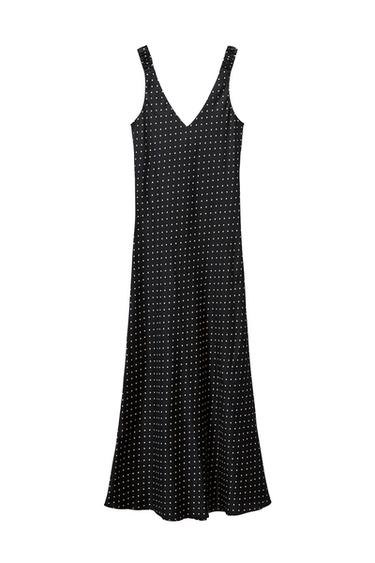 VESTIDO LENCERO SATINADO LUNARES