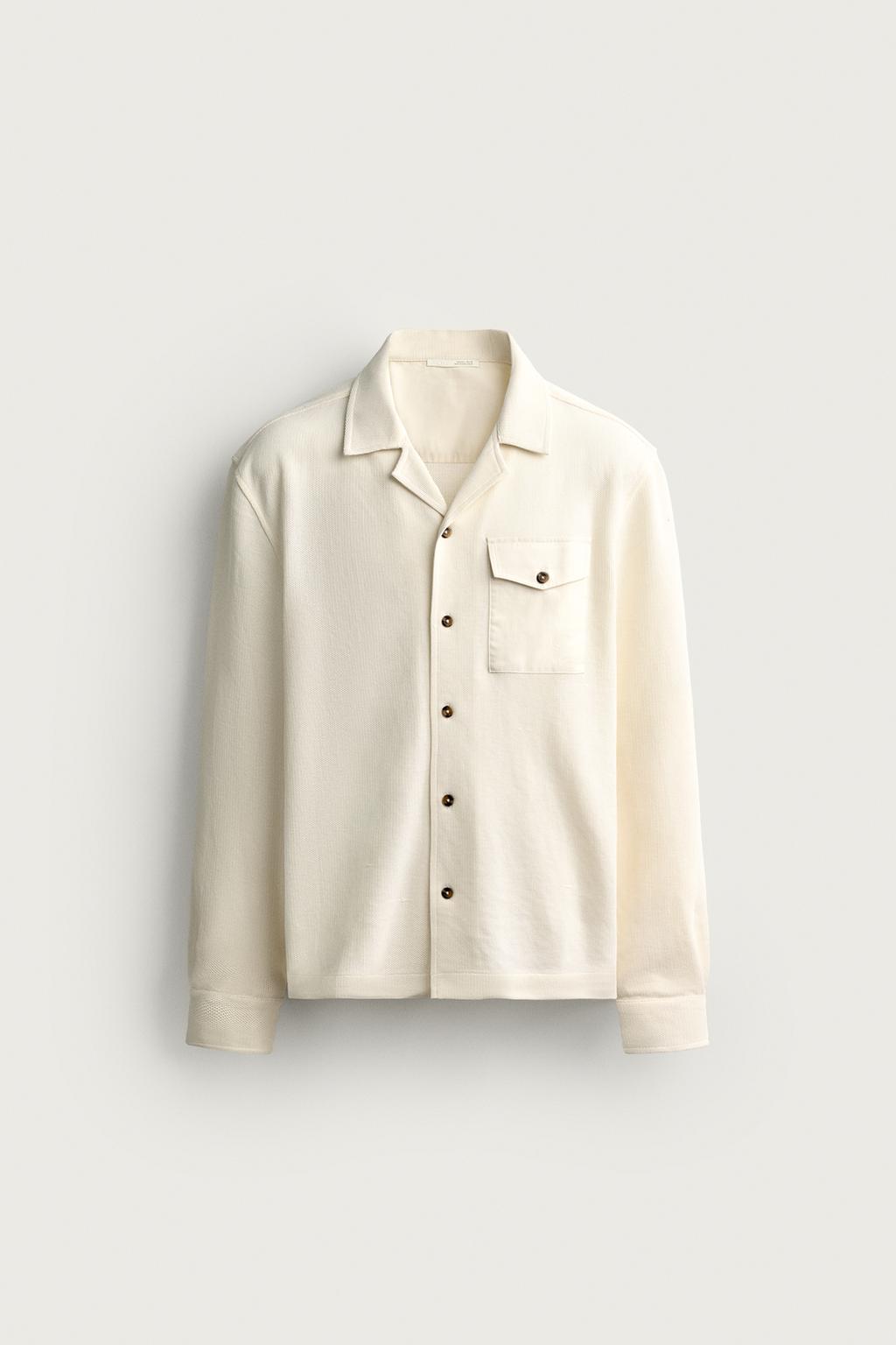 CONTRAST POCKET PIQUÉ SHIRT