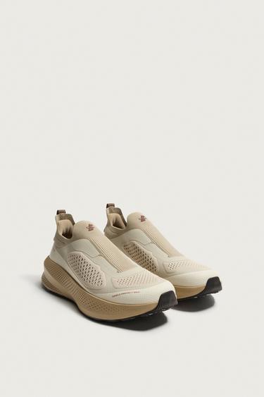LACELESS TRAIL RUNNING TRAINERS - Beige by Zara
