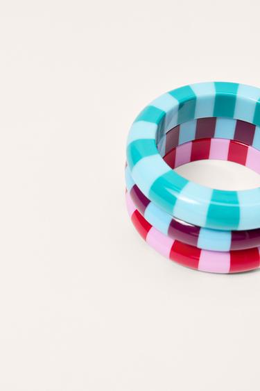 LIMITED EDITION PACK OF 3 RESIN BRACELETS - Multicoloured by Zara - Image 3