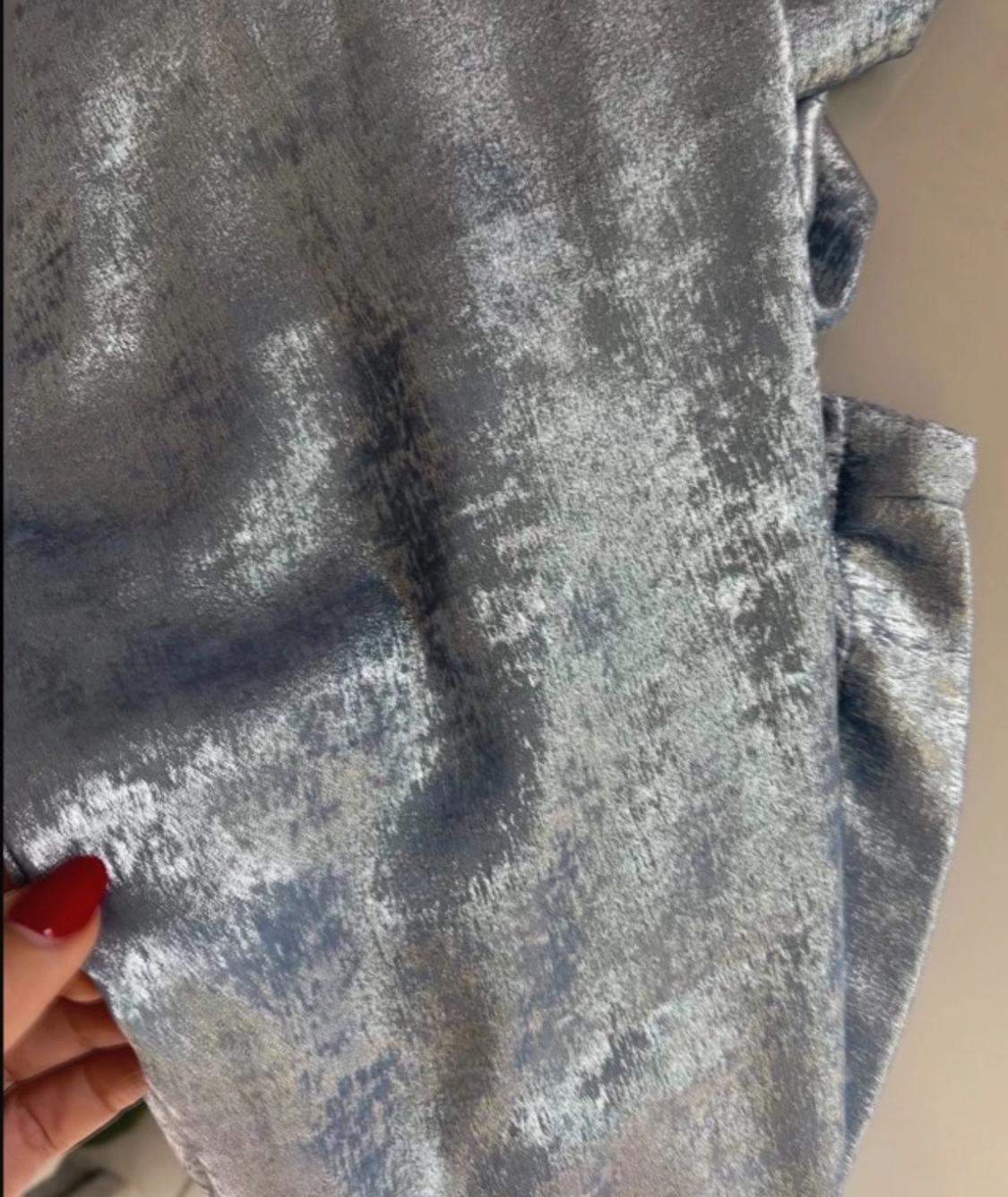 WIDE-LEG FOIL TROUSERS - Image 8