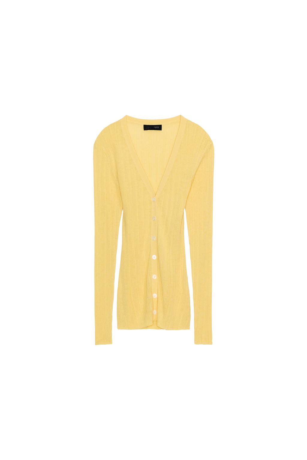 RIB KNIT CARDIGAN - image 3