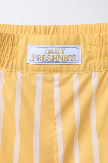 6-14 YEARS/ STRIPED LEMON PYJAMAS - Orange by Zara - Image 6