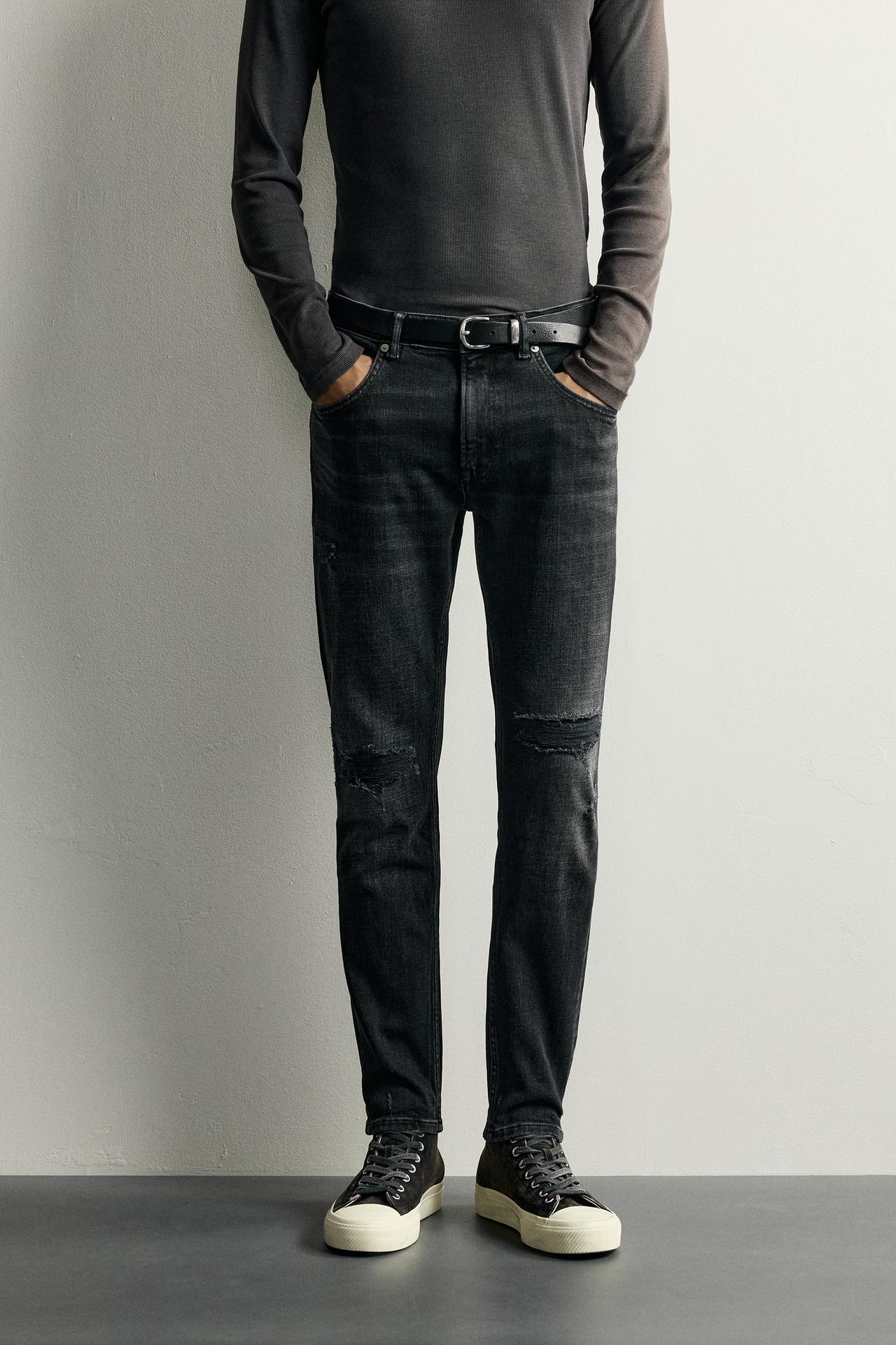 SKINNY FIT JEANS — Charcoal