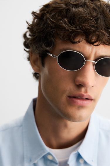 LUNETTES DE SOLEIL OVALES - Argent de Zara - Image 2