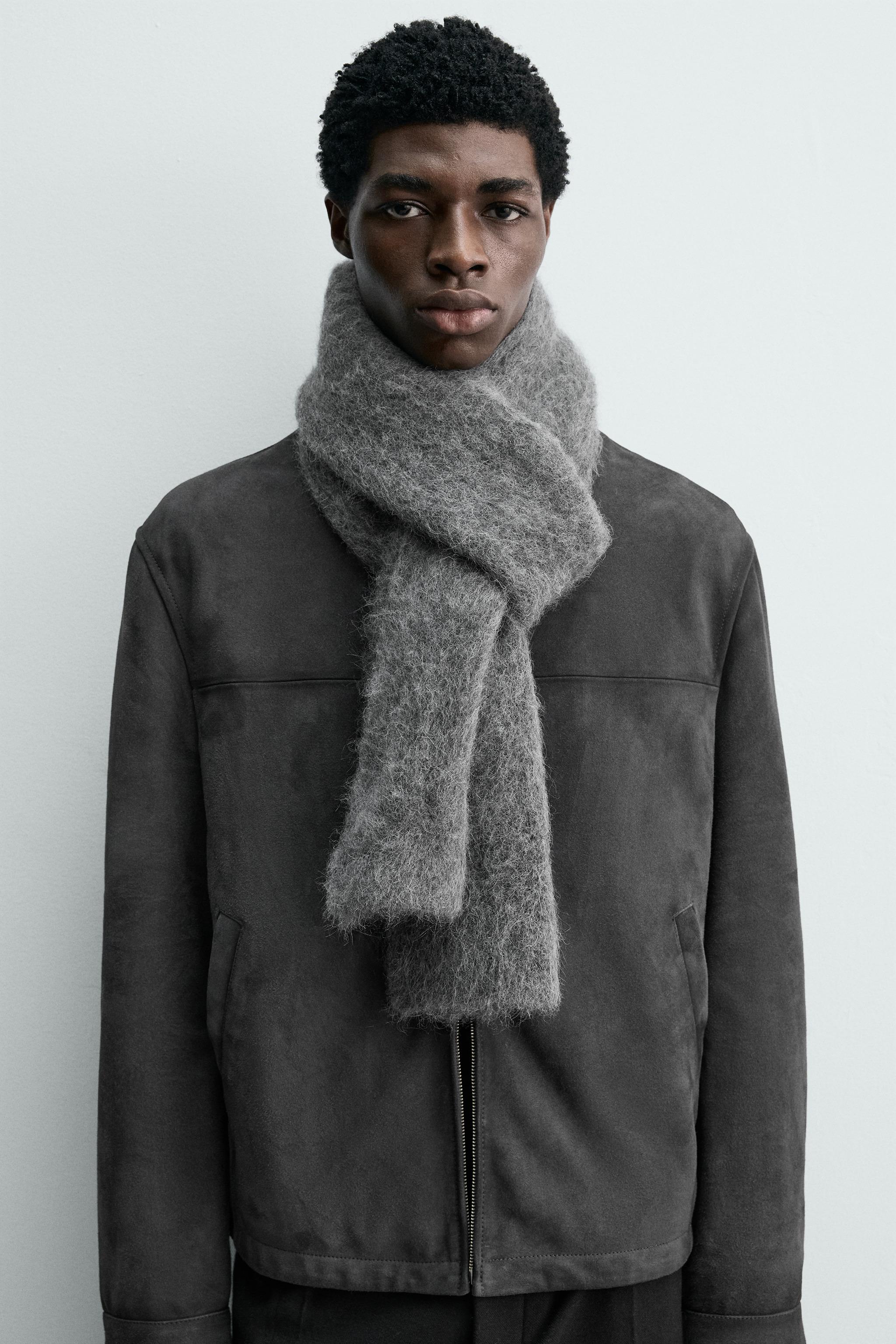 ALPACA BLEND KNIT SCARF