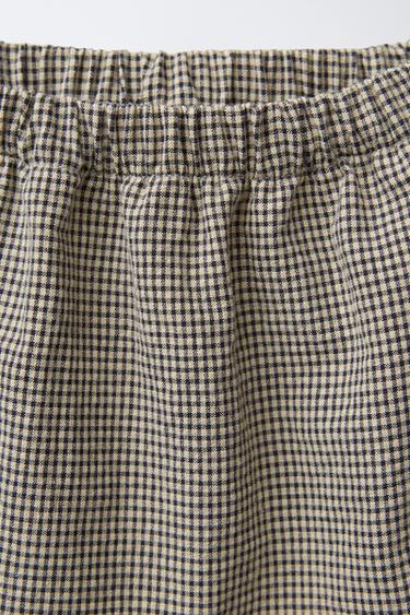 CHECK BLOOMERS - Grey / Tan by Zara - Image 2