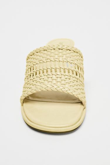 BRAIDED TOP MULES - Vanilla Yellow by Zara - Image 3