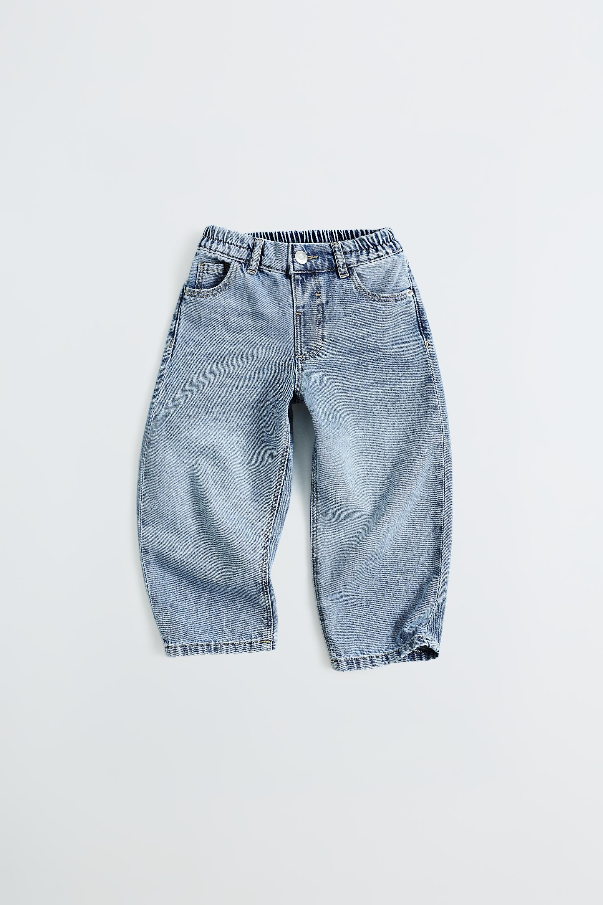 BAGGY JEANS — Mid-blue