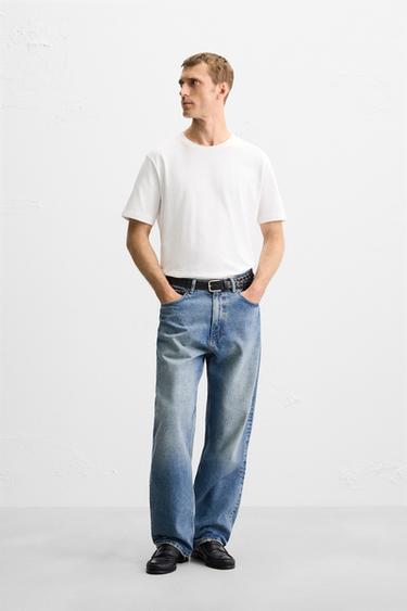 تيشرت بيزك MEDIUM WEIGHT - أبيض by Zara