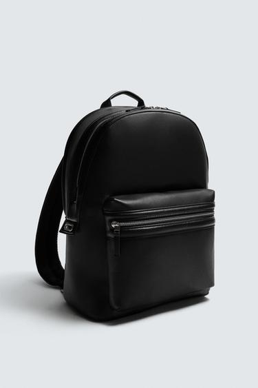 SAC À DOS TEXTURÉ - Noir de Zara - Image 1