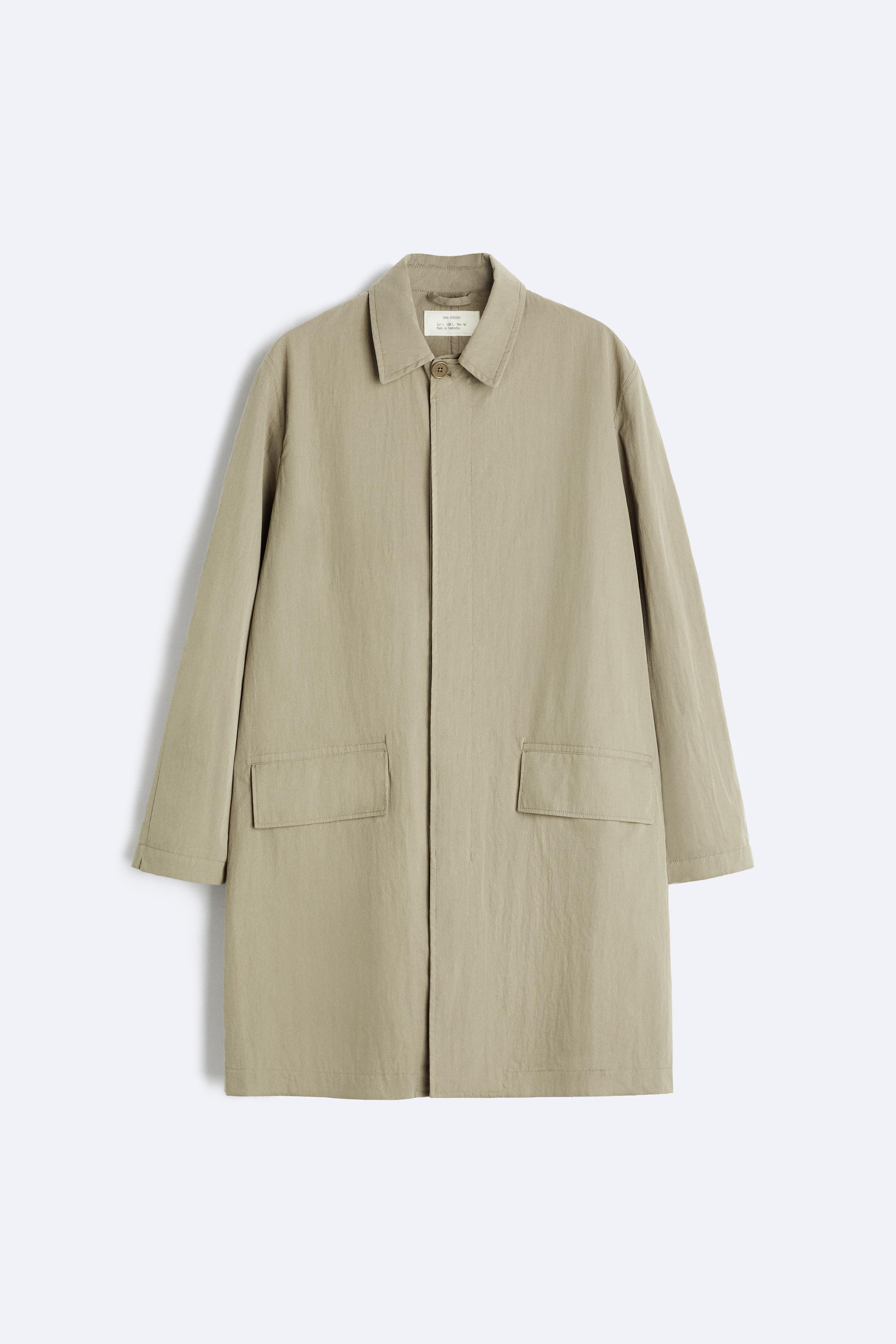 Zara water repellent trench coat sale