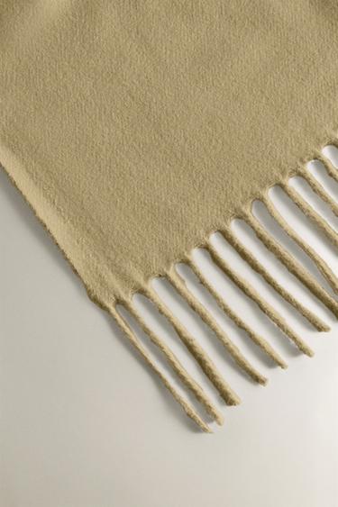 EXTRA SOFT PLAIN THROW - Mustard by Zara - Image 1