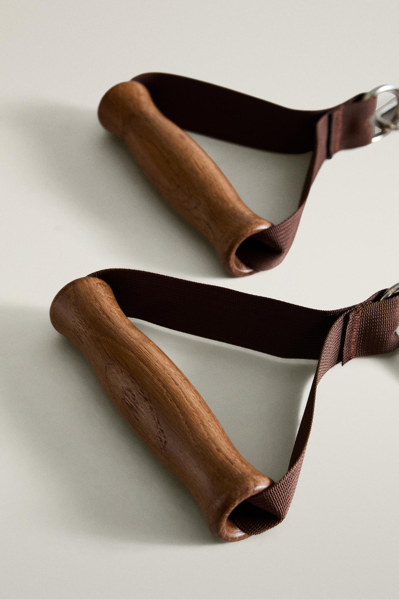 WOODEN SUSPENSION STRAP — Ecru