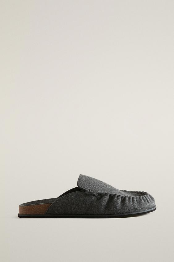 FELT CLOGS - Dark Grey by Zara - Image 0