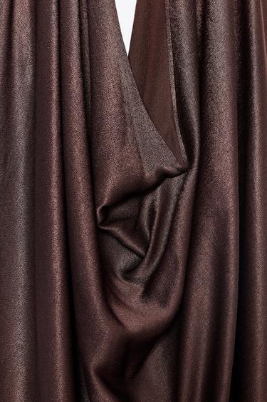 TOP HALTER ZW COLLECTION - Bordeaux de Zara - Image 6