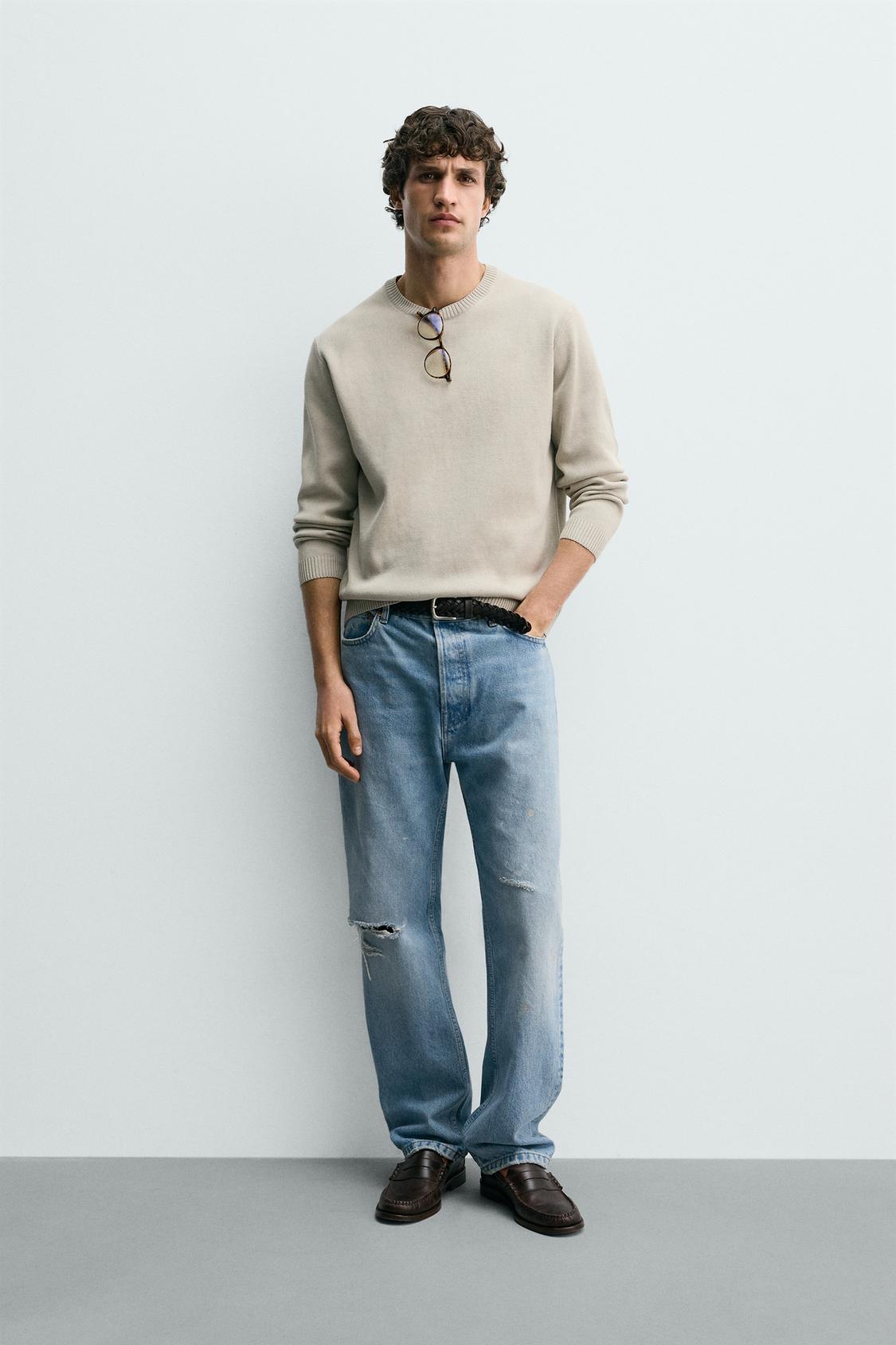 СВИТЕР ИЗ ТЕКСТУРИРОВАННОГО ХЛОПКА ZARA