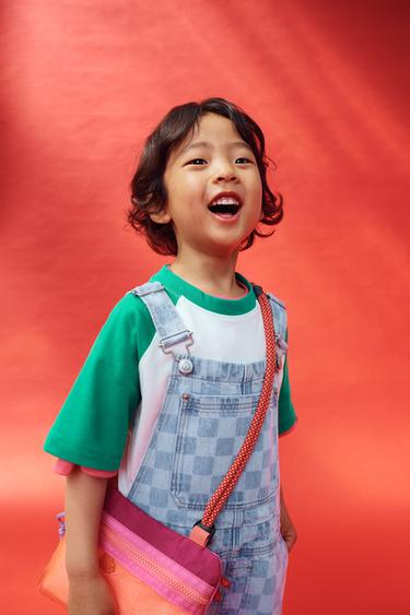 ラグランスリーブTシャツグリーンZaraのラグランスリーブTシャツ - グリーン