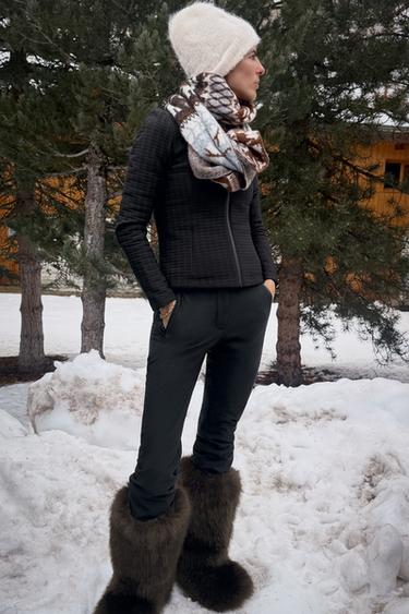 JAQUETA TRANSPIRABLE WATER REPELLENT SKI COLLECTION - Negre de Zara