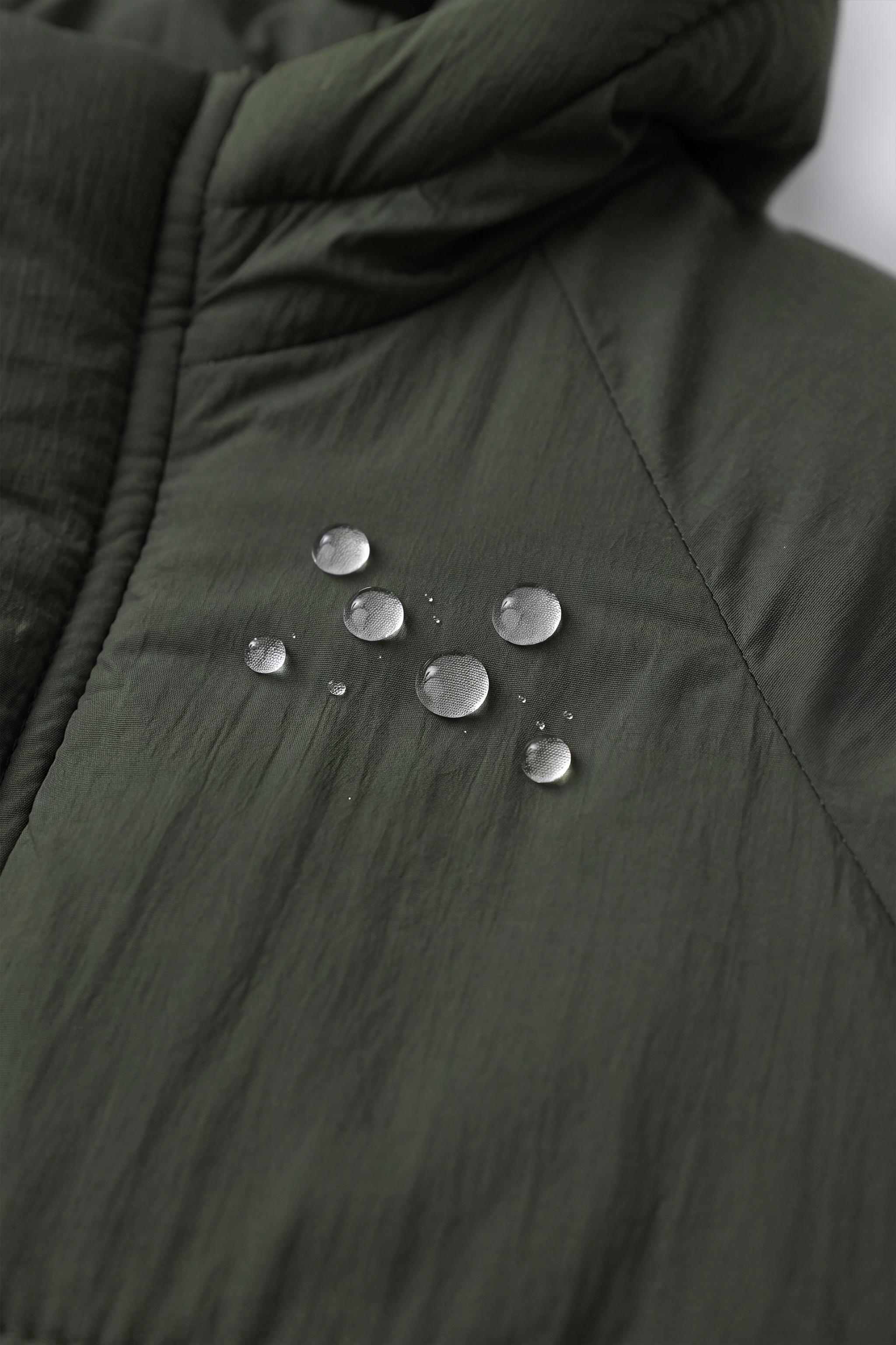 ナイロン 撥水加工入りジャケット - ダークグリーン | ZARA Japan / 日本