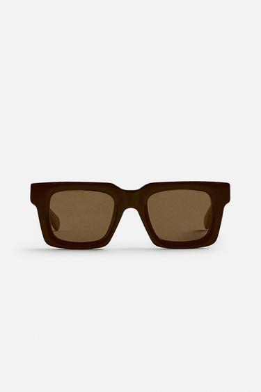 SQUARE SUNGLASSES - Brown by Zara