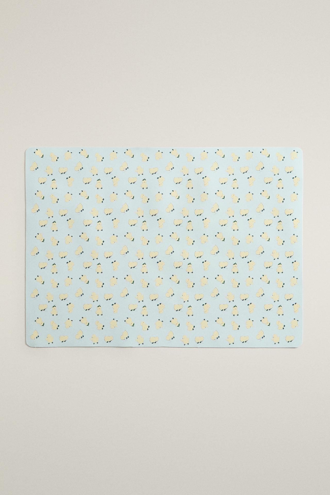 KIDS' SILICONE CHICK PLACEMAT — Blue