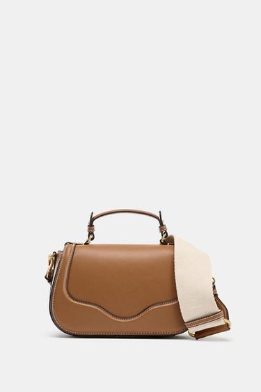 BOLSA A TIRACOLO - Marrom da Zara - Imagem 0