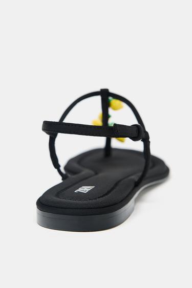 SANDALES BRIDE FANTAISIE - Noir de Zara - Image 6