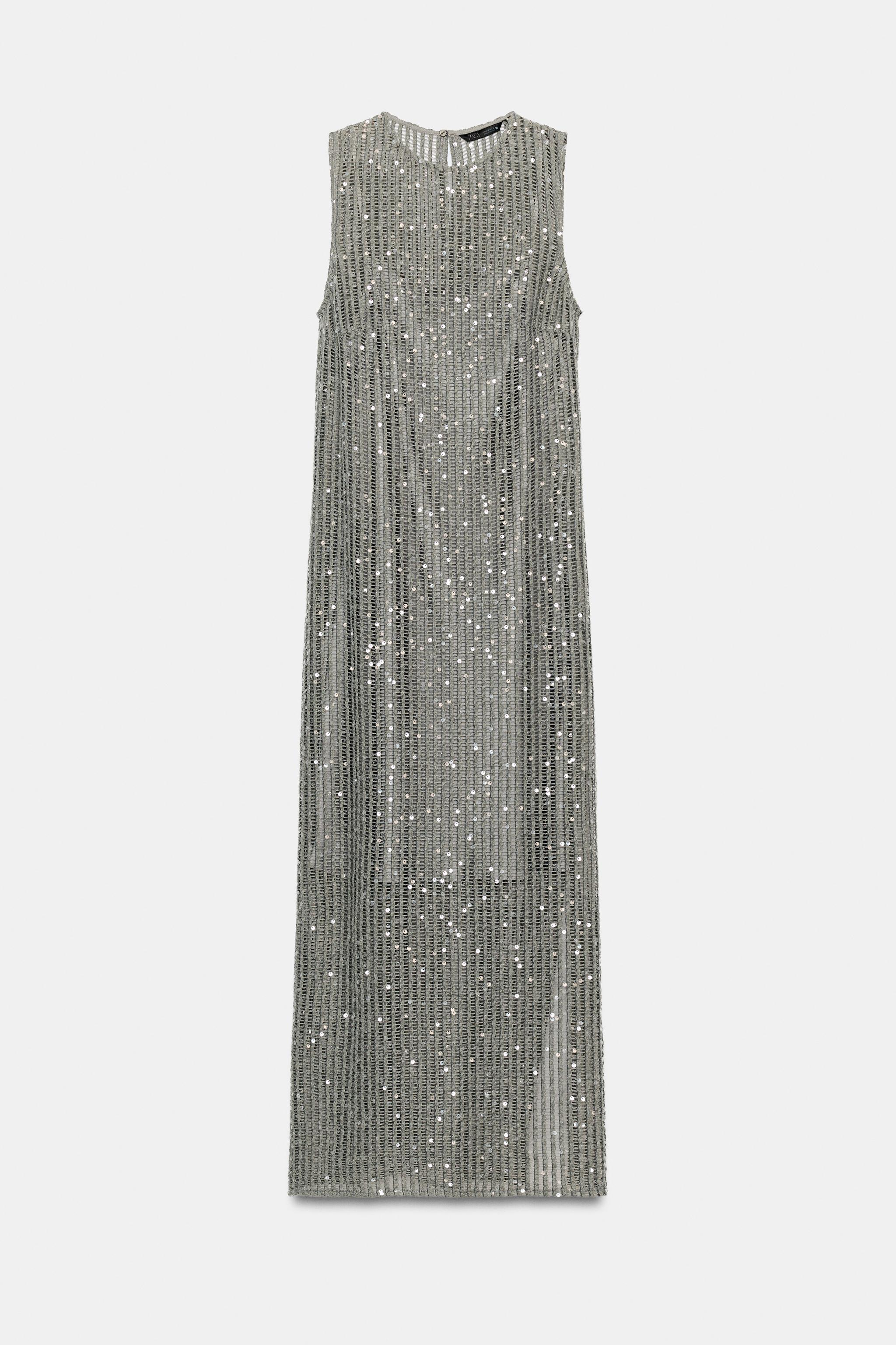 SEQUIN MIDI DRESS
