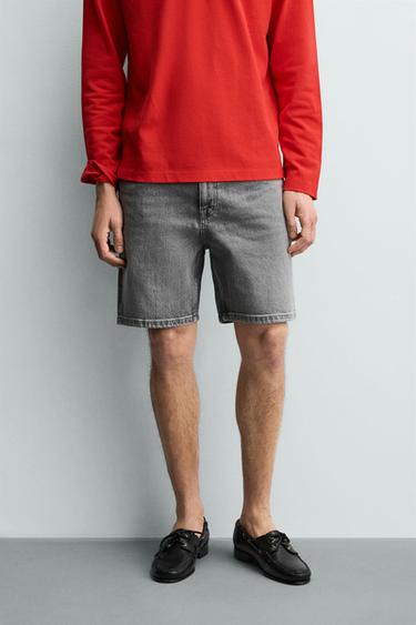 JEANS-BERMUDASHORTS IM REGULAR FIT - Grau von Zara