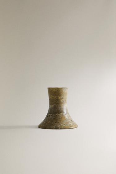 MINI MARBLE TEALIGHT HOLDER - Brown by Zara