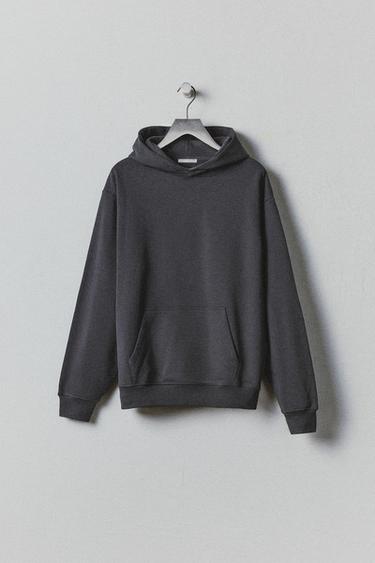 SUDADERA CAPUCHA BÁSICA - Antracita oscuro de Zara