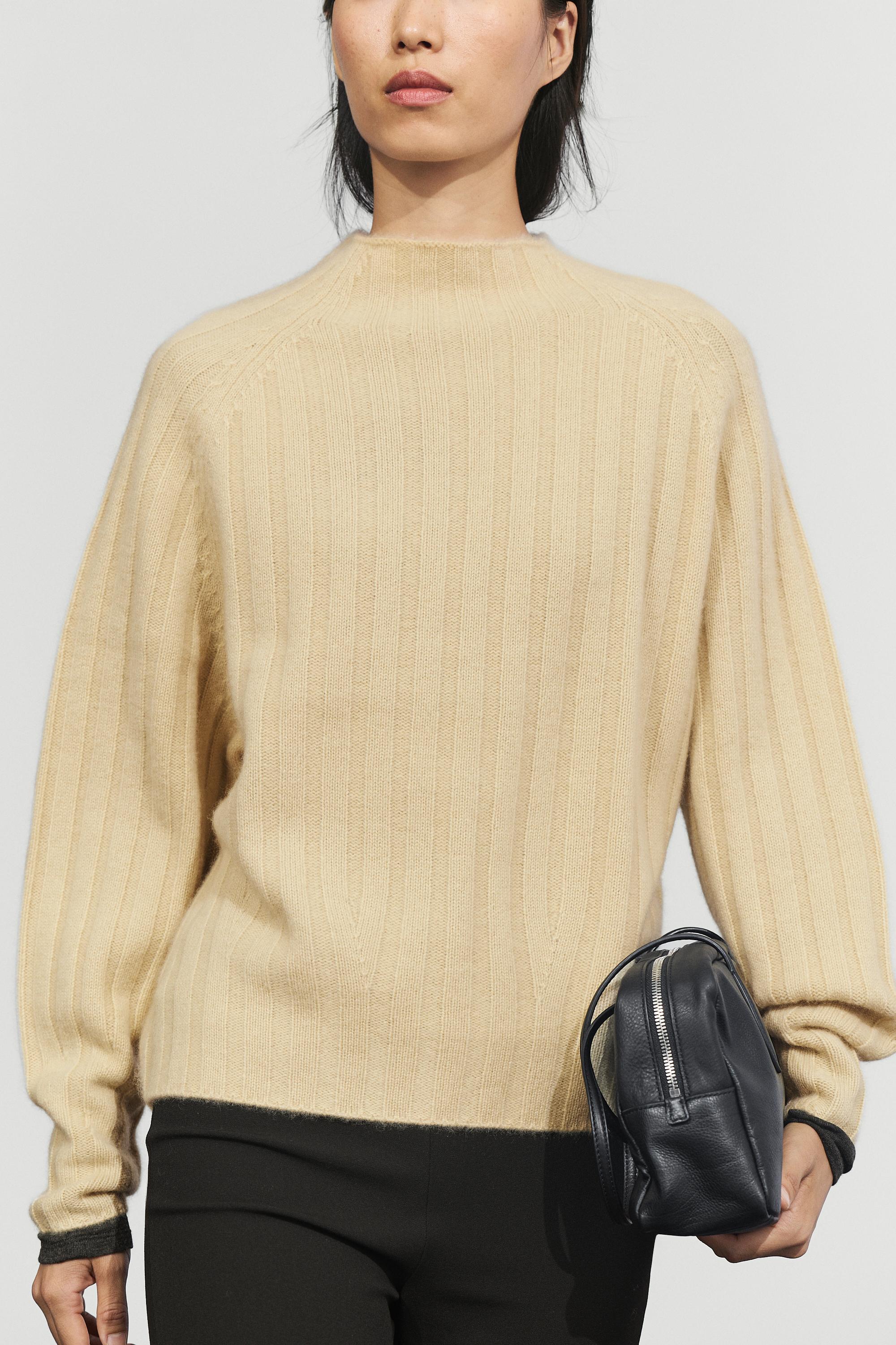 Pull col montant 100 % cachemire