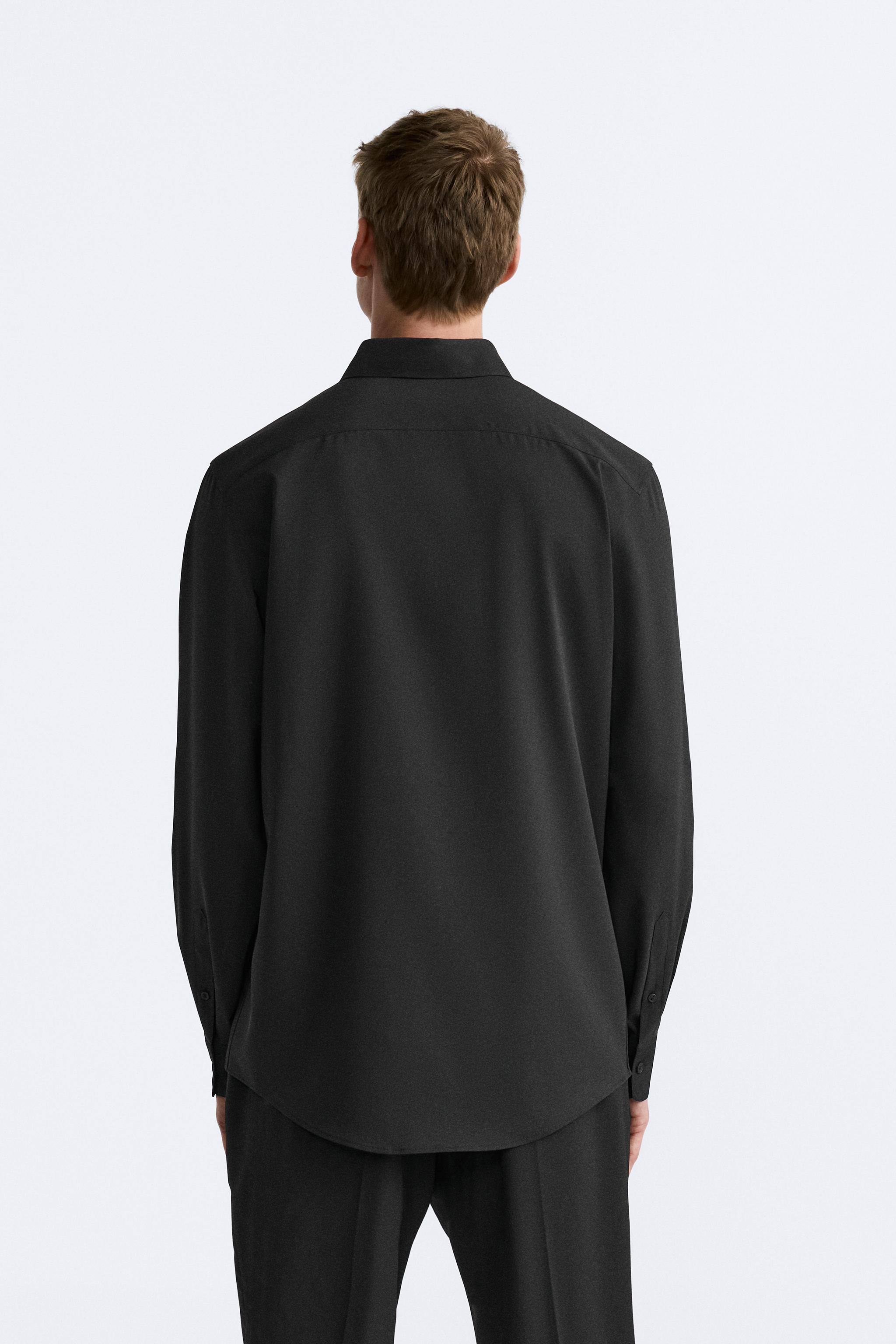 Heren zwarte shirts Nieuwe Collectie Online ZARA Nederland