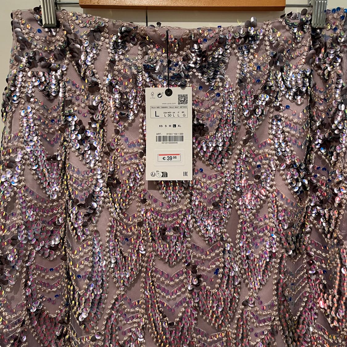 SEQUINNED MIDI SKIRT - Image 6
