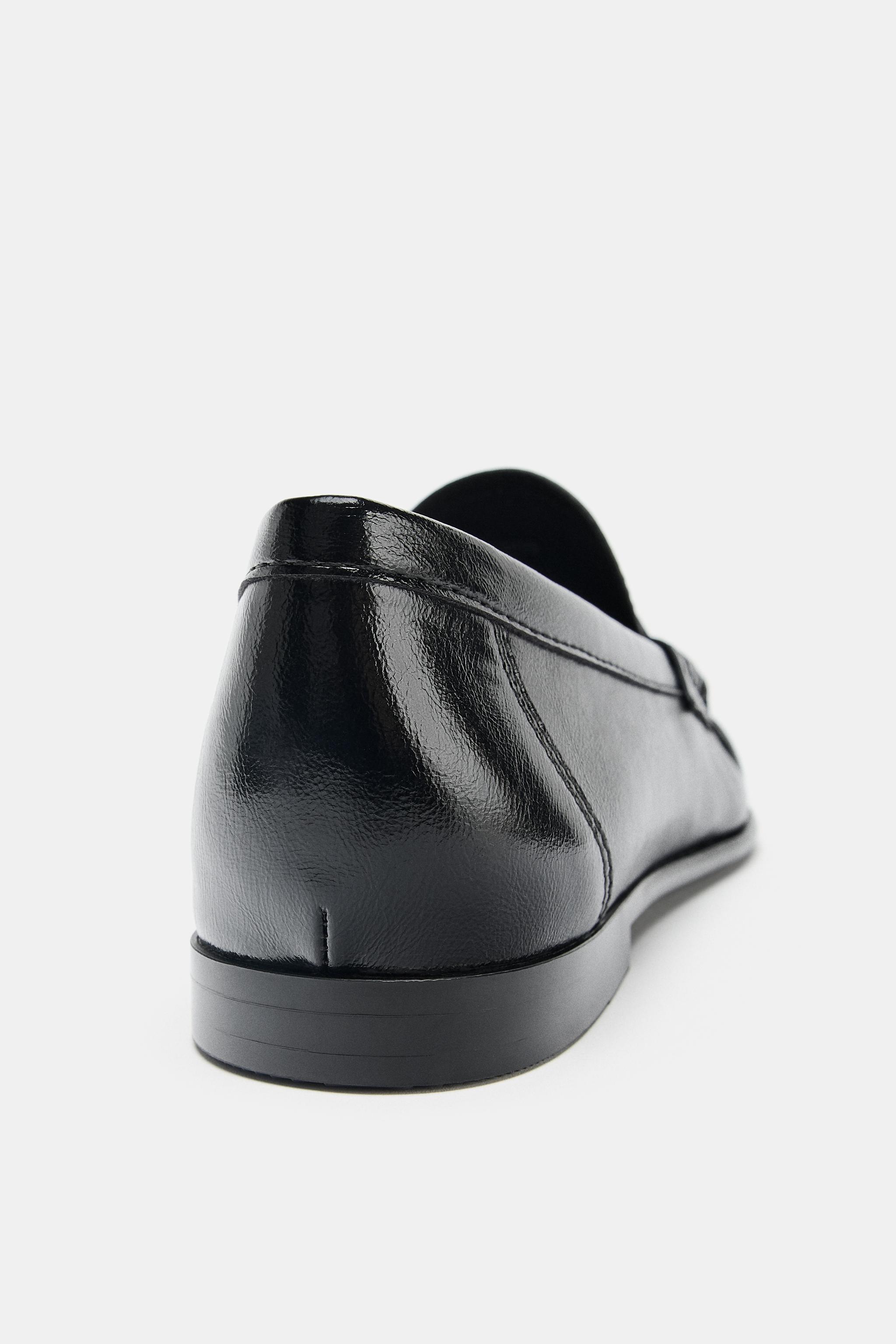 Женские туфли Zara SOFT RUCHED LOAFERS — фото 4