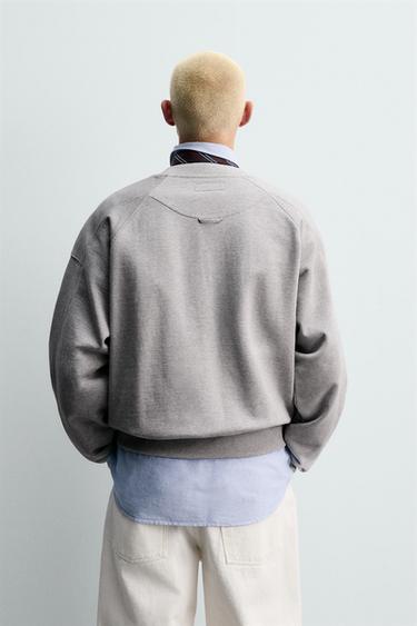 CHAMPION ® X ZARA PATCH CREW NECK SWEATSHIRT - Grey marl by Zara - Image 2