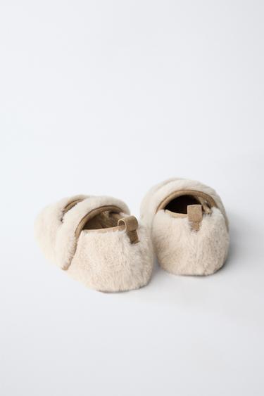 BALLERINES DOUBLÉES BAREFOOT - Blanc écru de Zara - Image 6