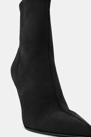 BOTTINES À TALONS MÉTALLIQUES - Noir de Zara - Image 1