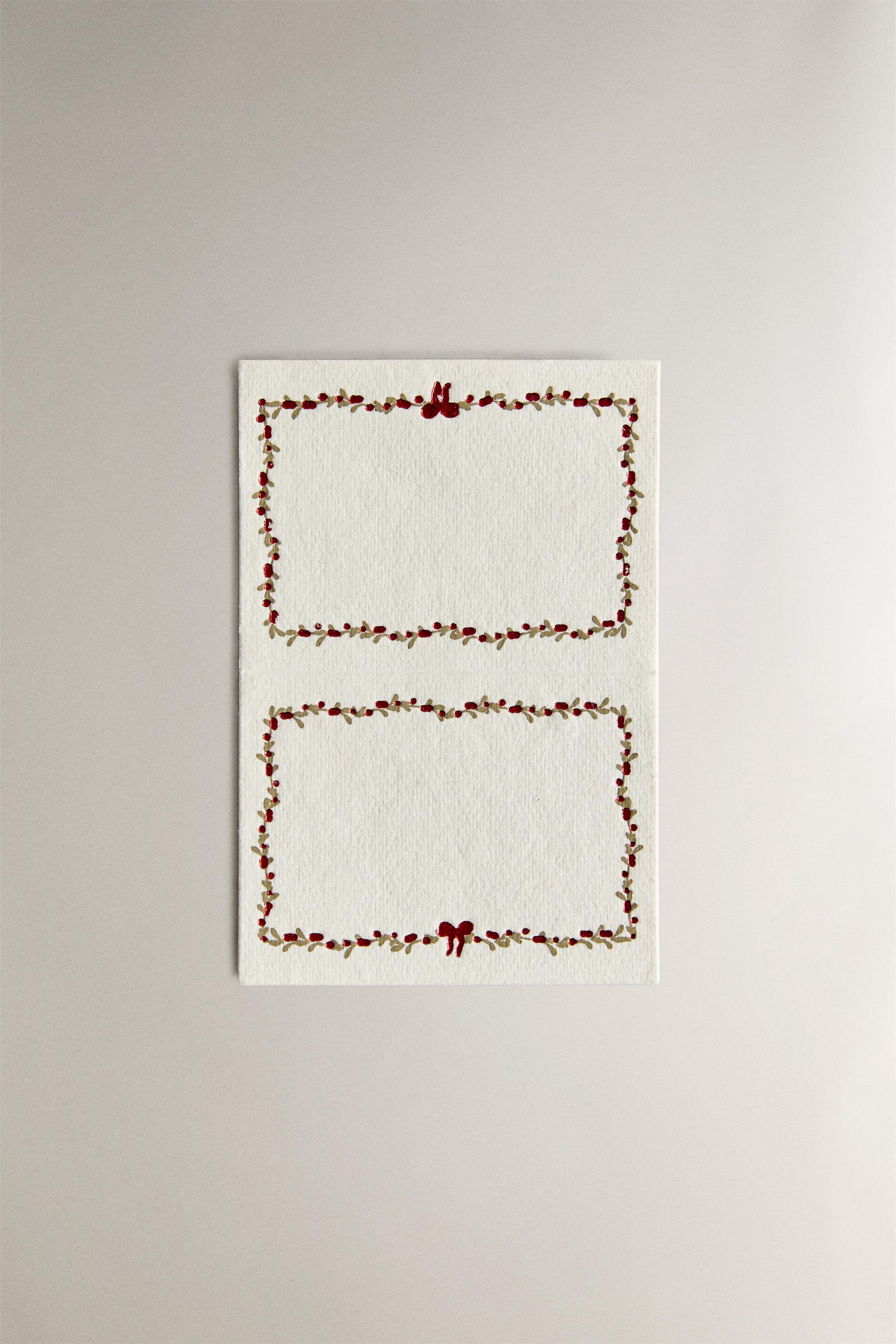 SET OF CHRISTMAS CARD PLACEHOLDERS (SET OF 10)